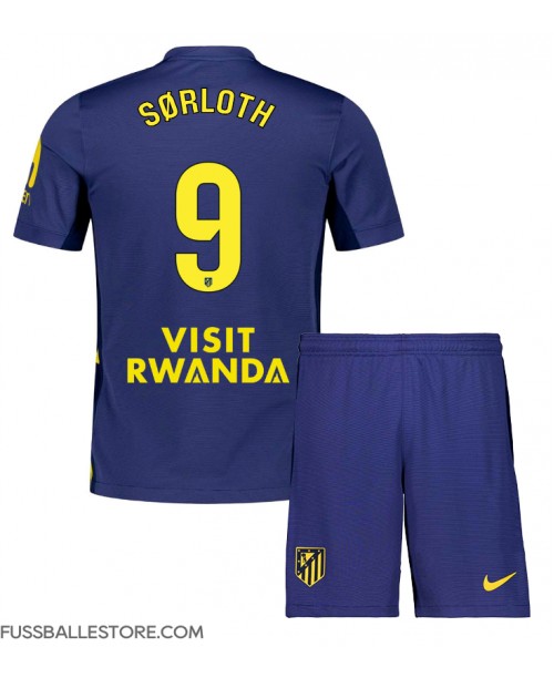 Günstige Atletico Madrid Alexander Sorloth #9 Auswärts Trikotsatzt Kinder 2025-26 Kurzarm (+ Kurze Hosen) Günstige Atletico Madrid Alexander Sorloth #9 Auswärts Trikotsatzt Kinder 2025-26 Kurzarm (+ Kurze Hosen)